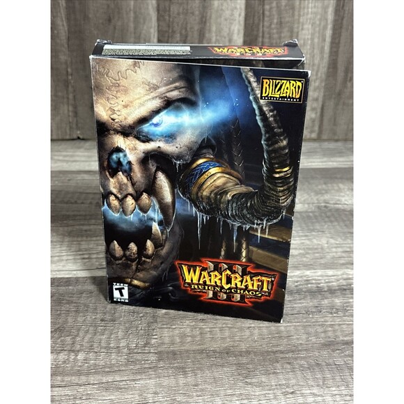 Warcraft III 3: Reign of Chaos UNDEAD Variant Cover Blizzard PC Sealed Box HTF - Picture 1 of 9